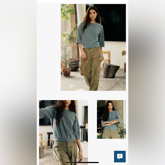 imogene + willie cut sleeve sweatshirt - Picture 3 of 9